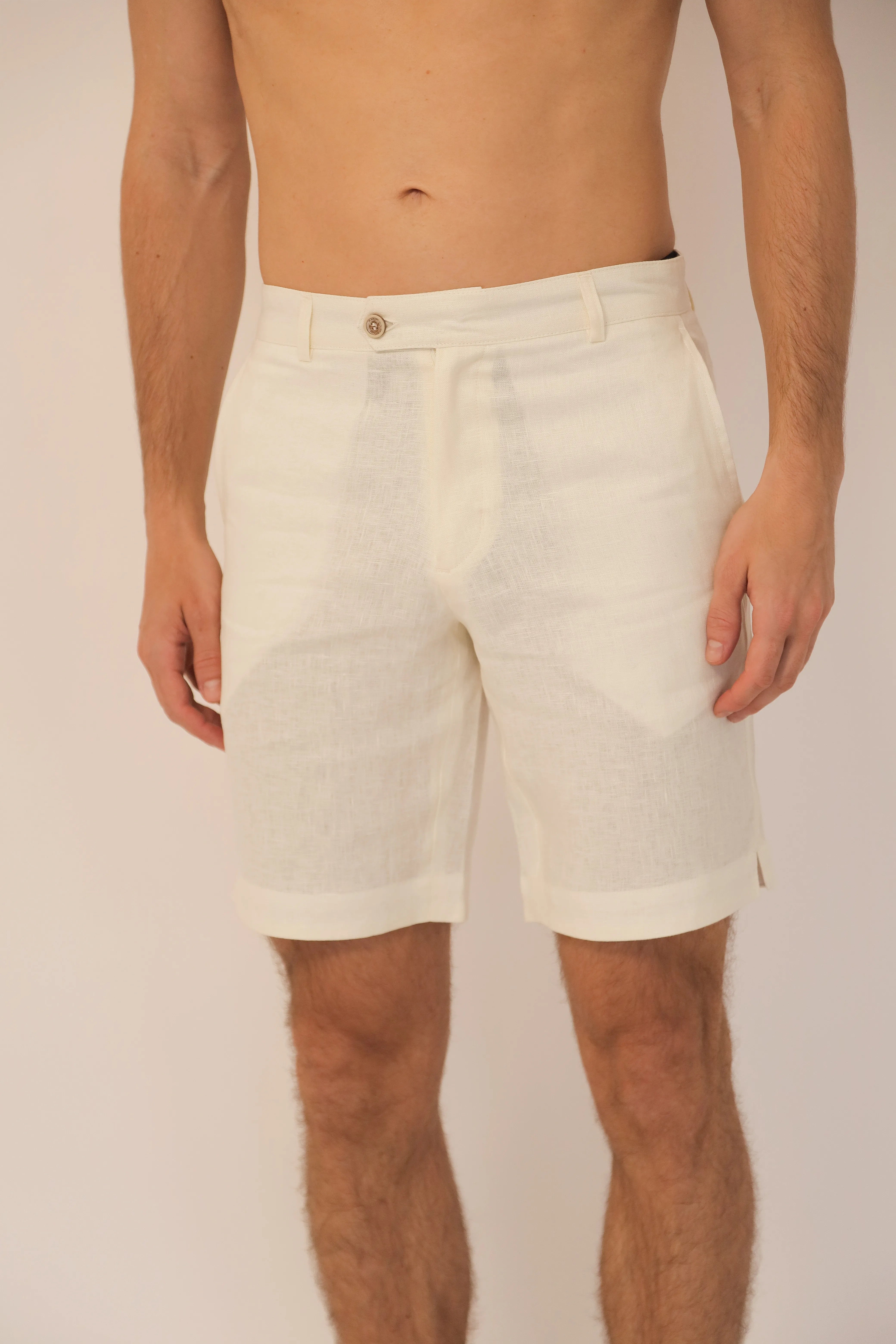 Bermudas 100% Lino