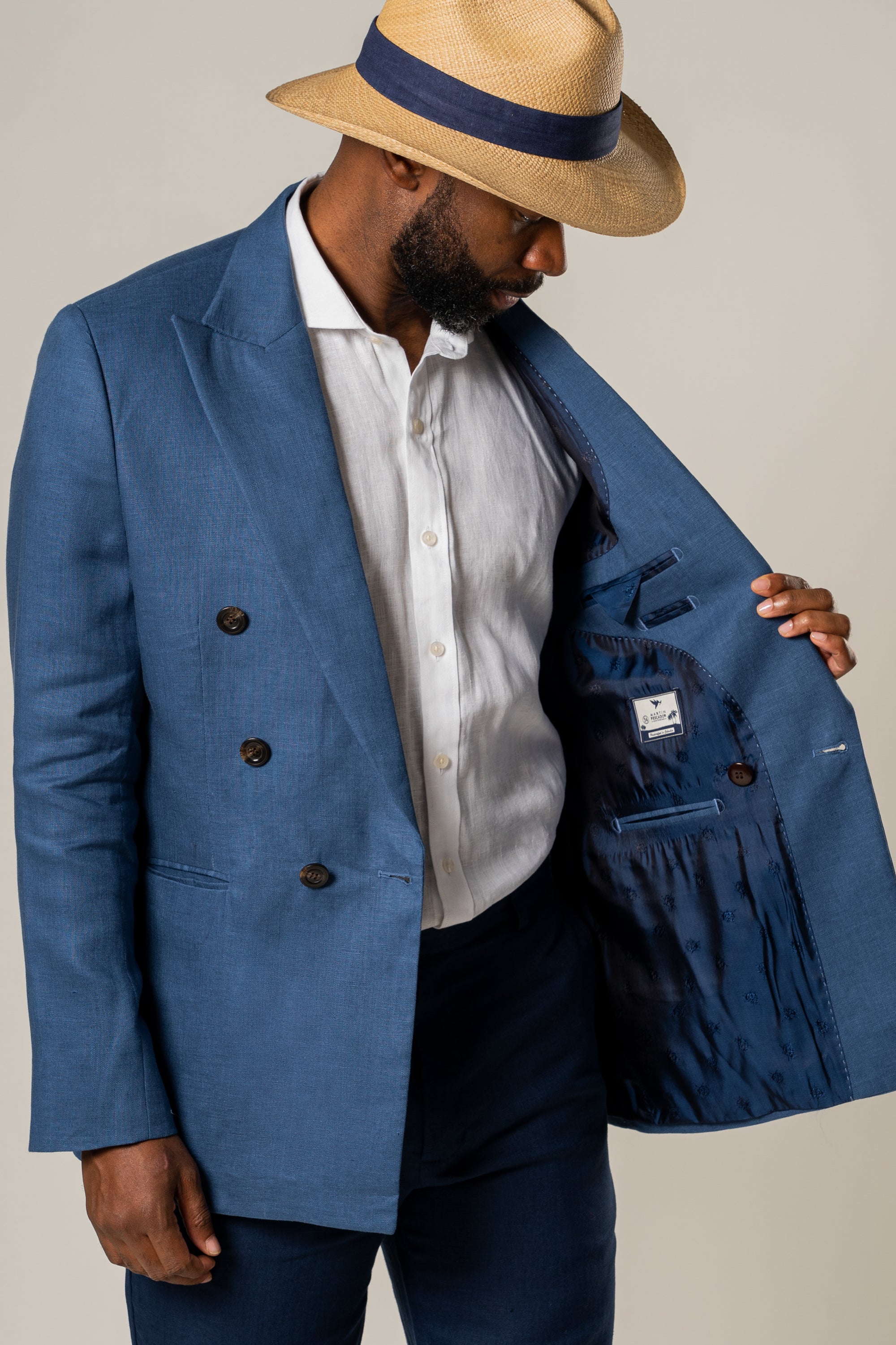 Blazer Sierra Leona Ink 100% Lino