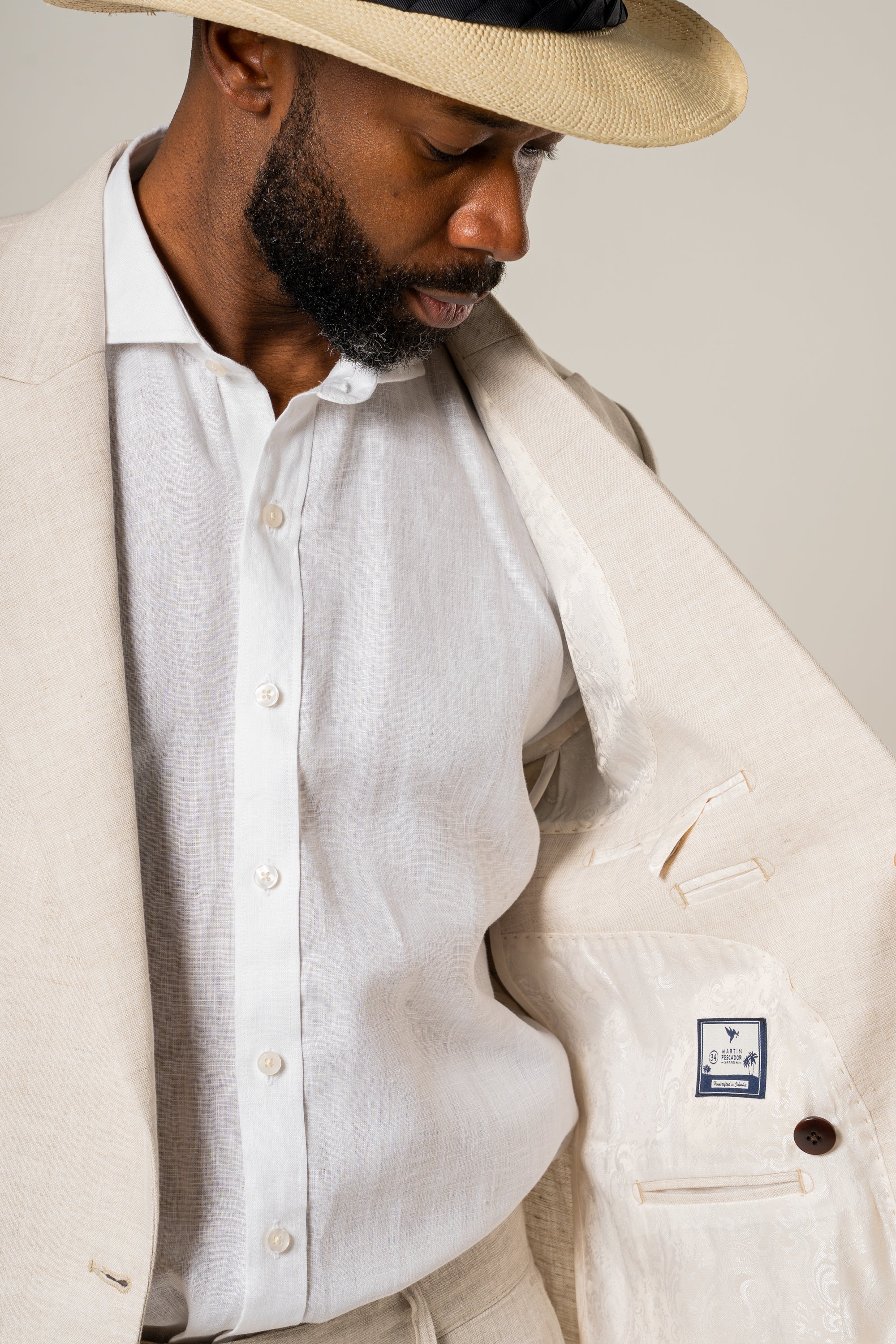 Blazer Sierra Leona Natural 100% Lino