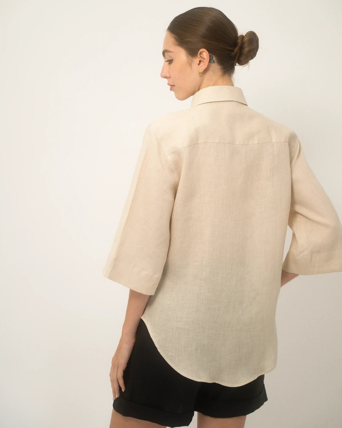 Boyfriend Shirt Mujer - European Flax