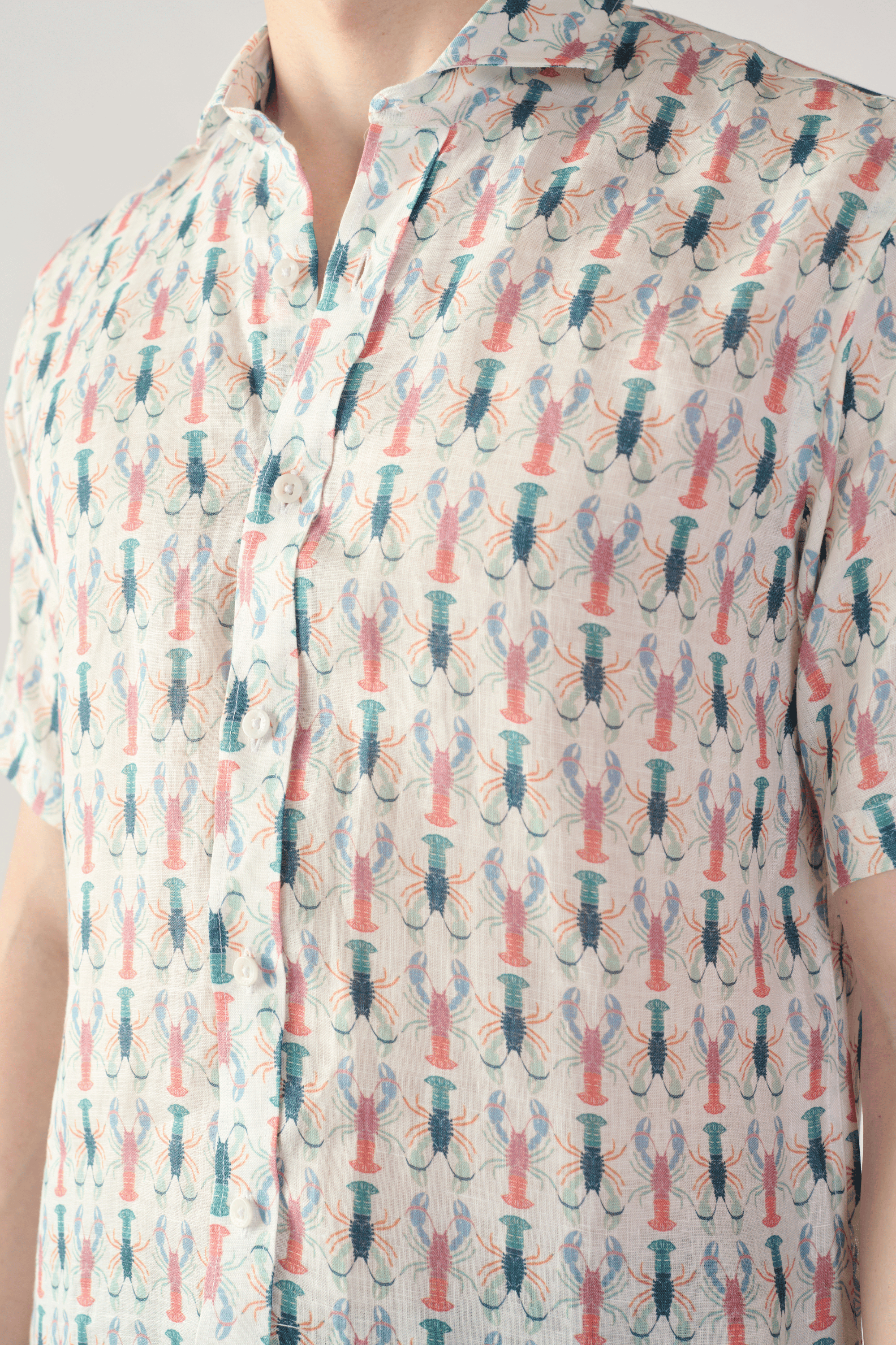 Camisa Colorfull Lobster Manga Corta
