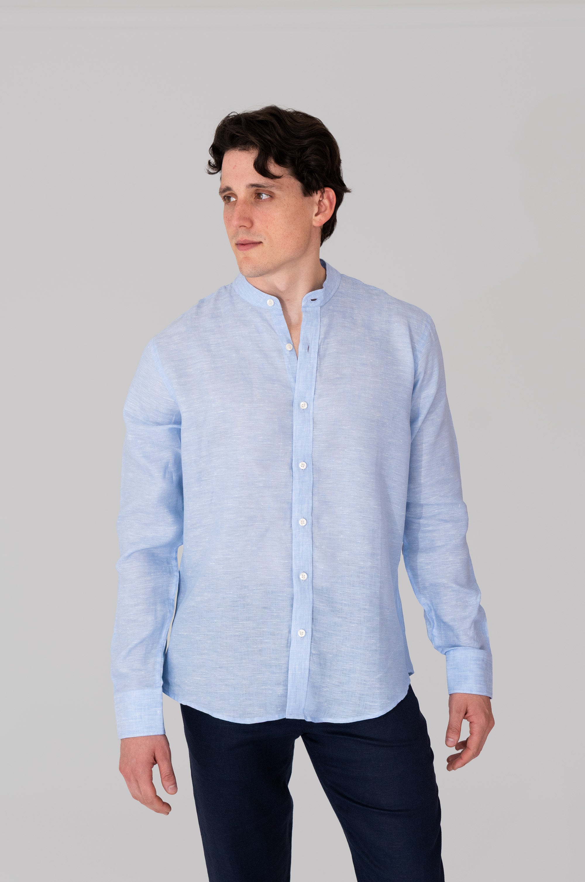 Camisas 100% Lino Cuello Nerú- European Flax