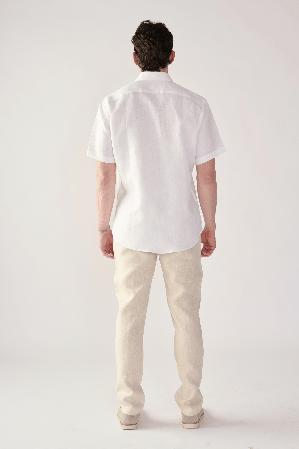 Camisas 100% Lino Cuello Francés Manga Corta- European Flax