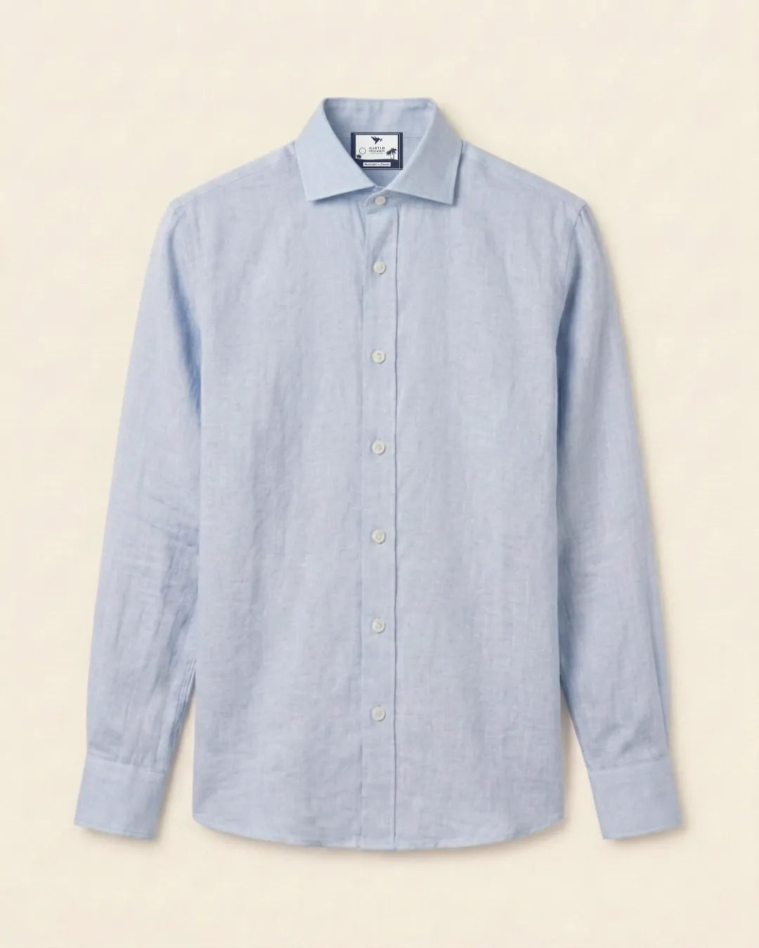 Camisas 100% Lino Cuello Francés Jaspeada - European Flax
