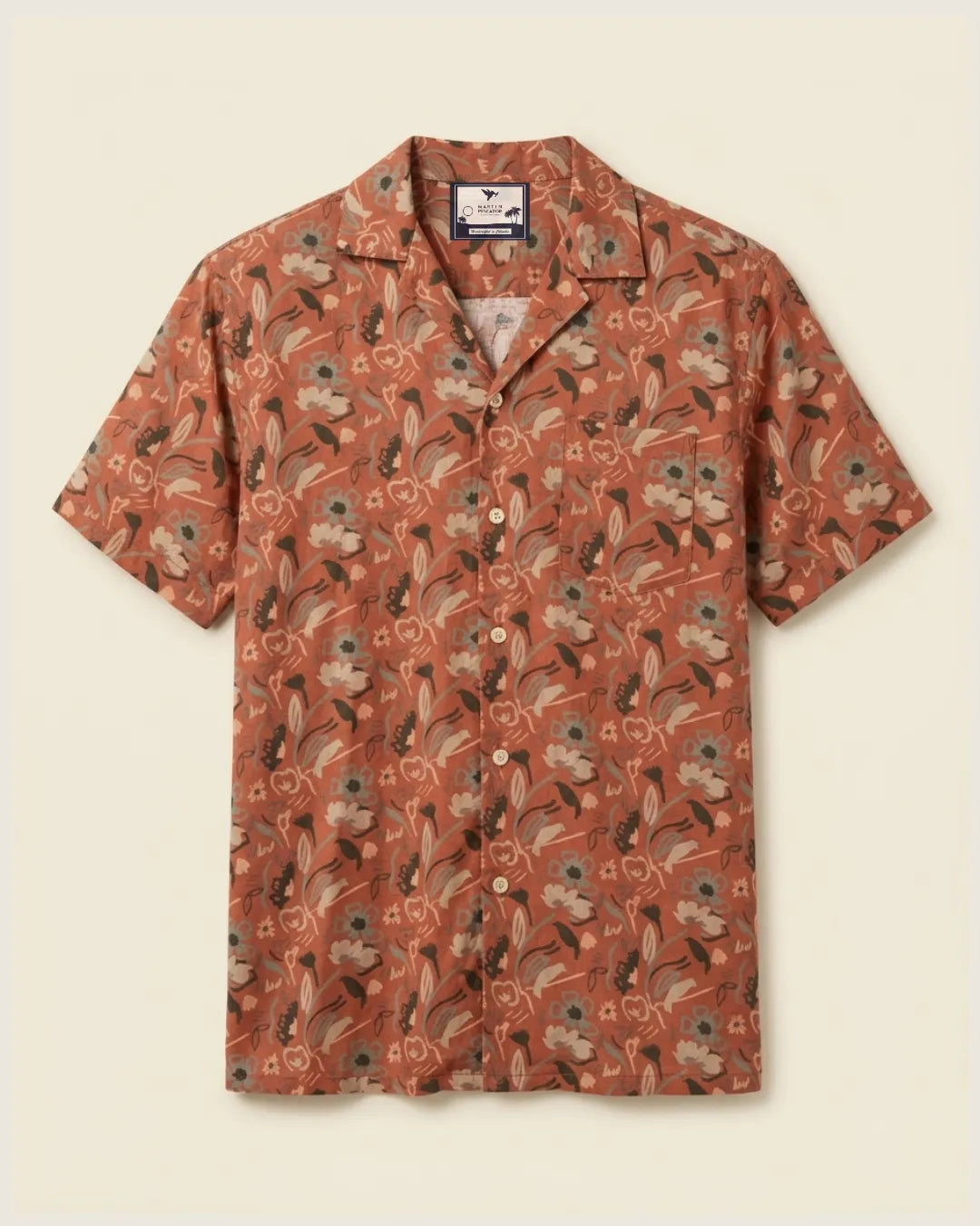 Camisas Cubanas Estampada Caribbean Wild Life