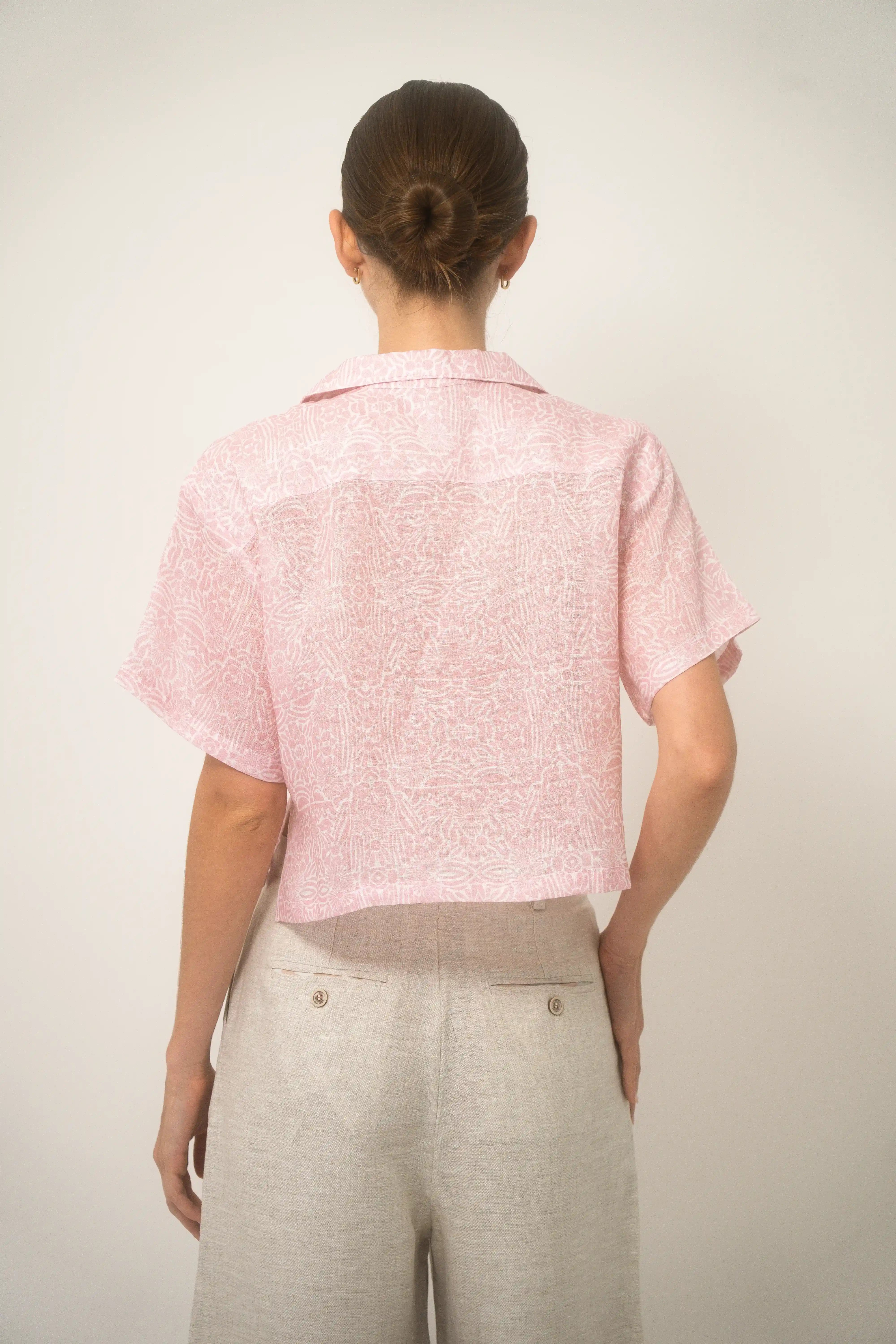 Cuban Shirt Women Lino