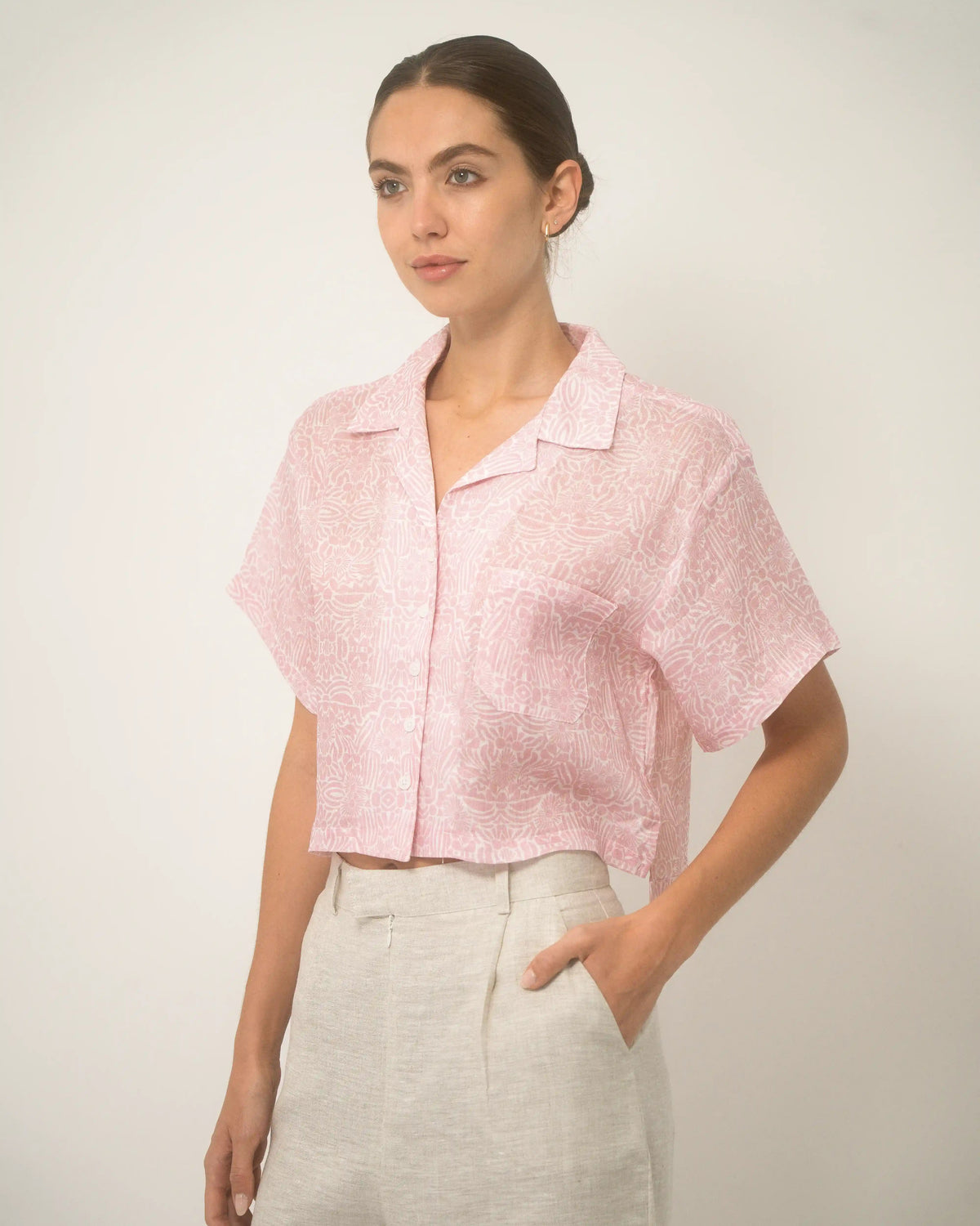 Cuban Shirt Women Lino