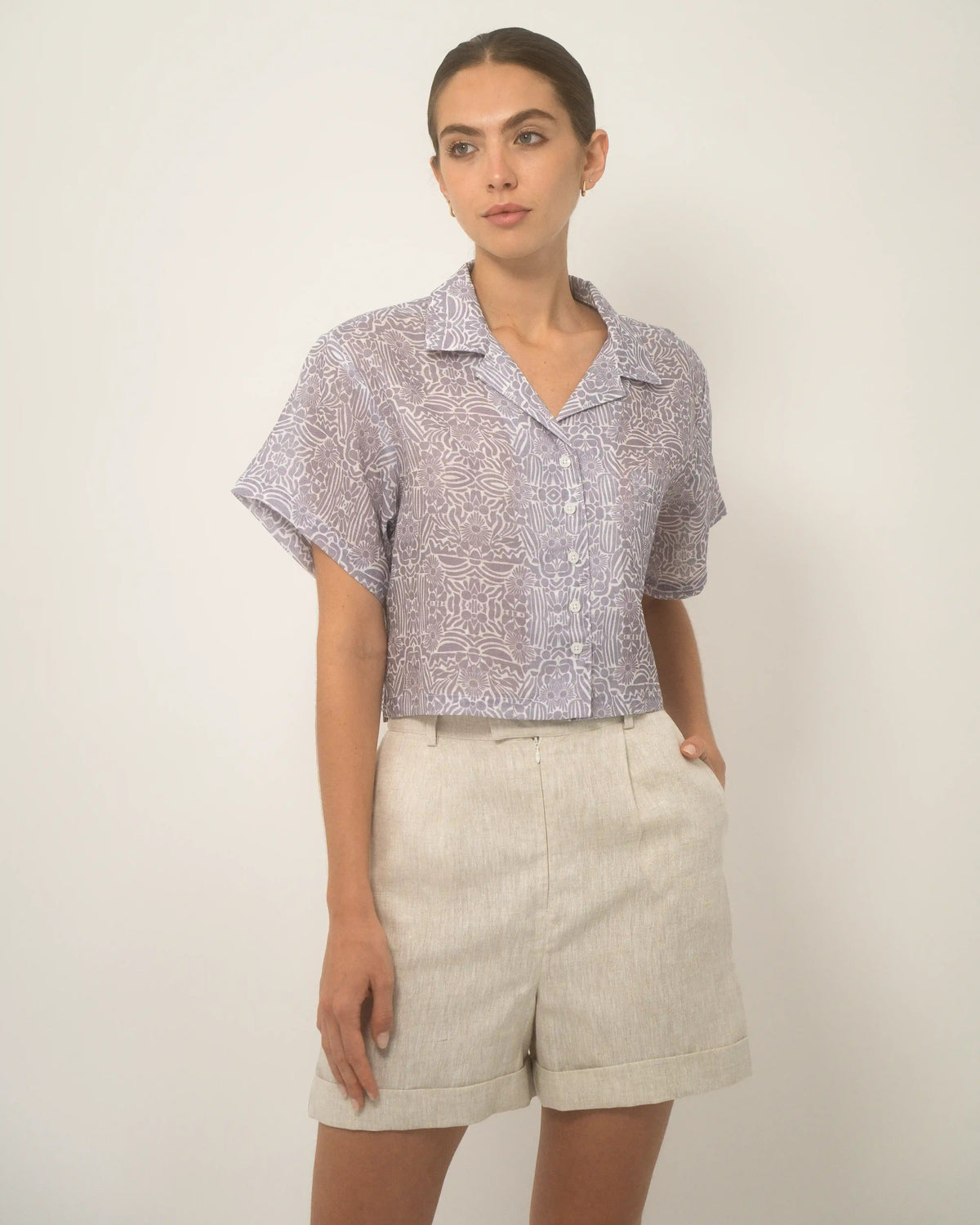 Cuban Shirt Women Lino