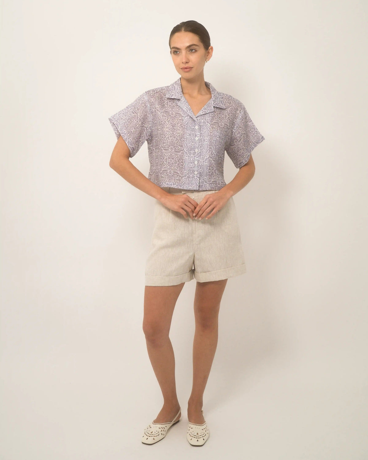 Cuban Shirt Women Lino
