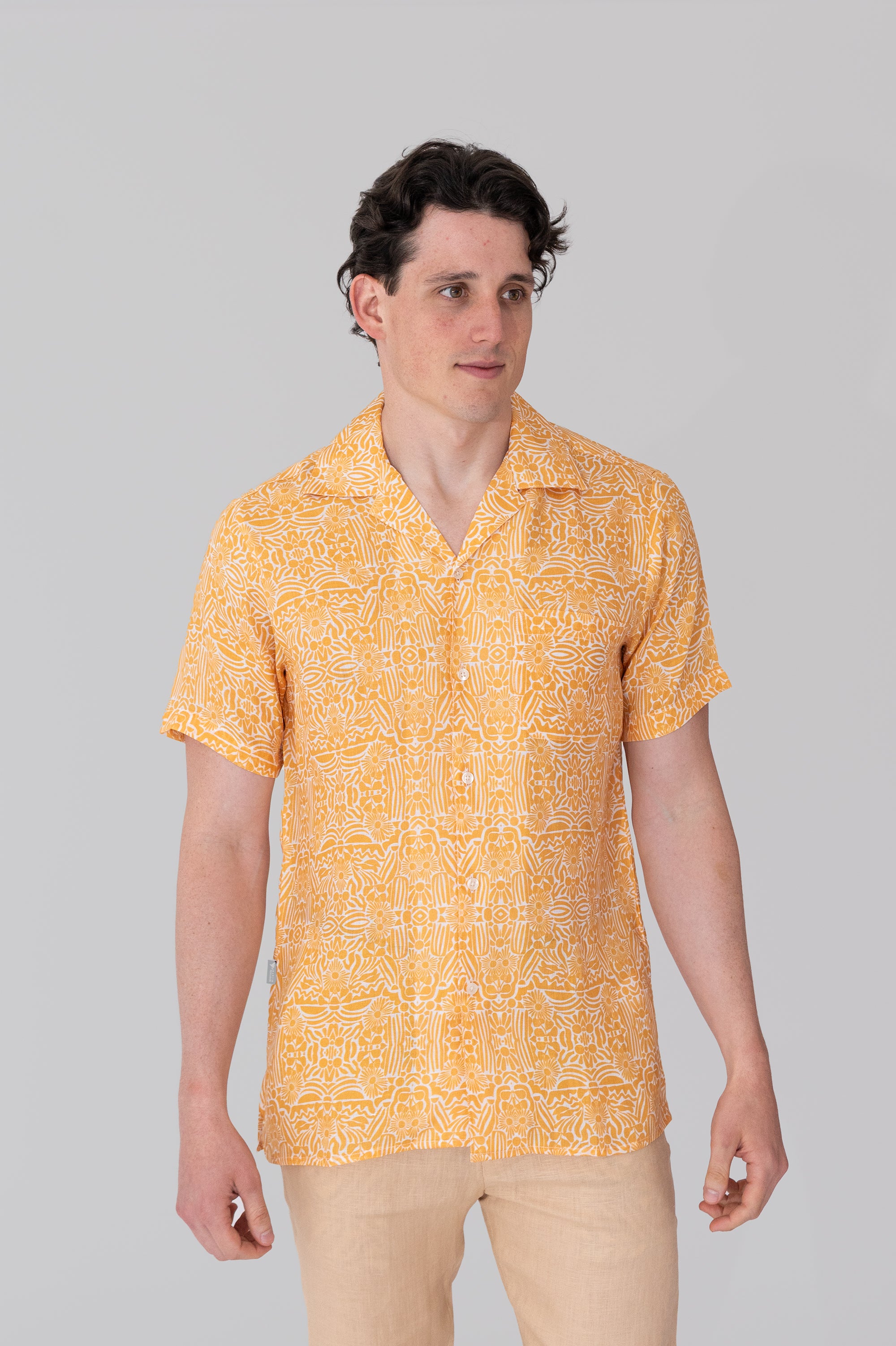 Camisas Cubanas Estampada Lavania