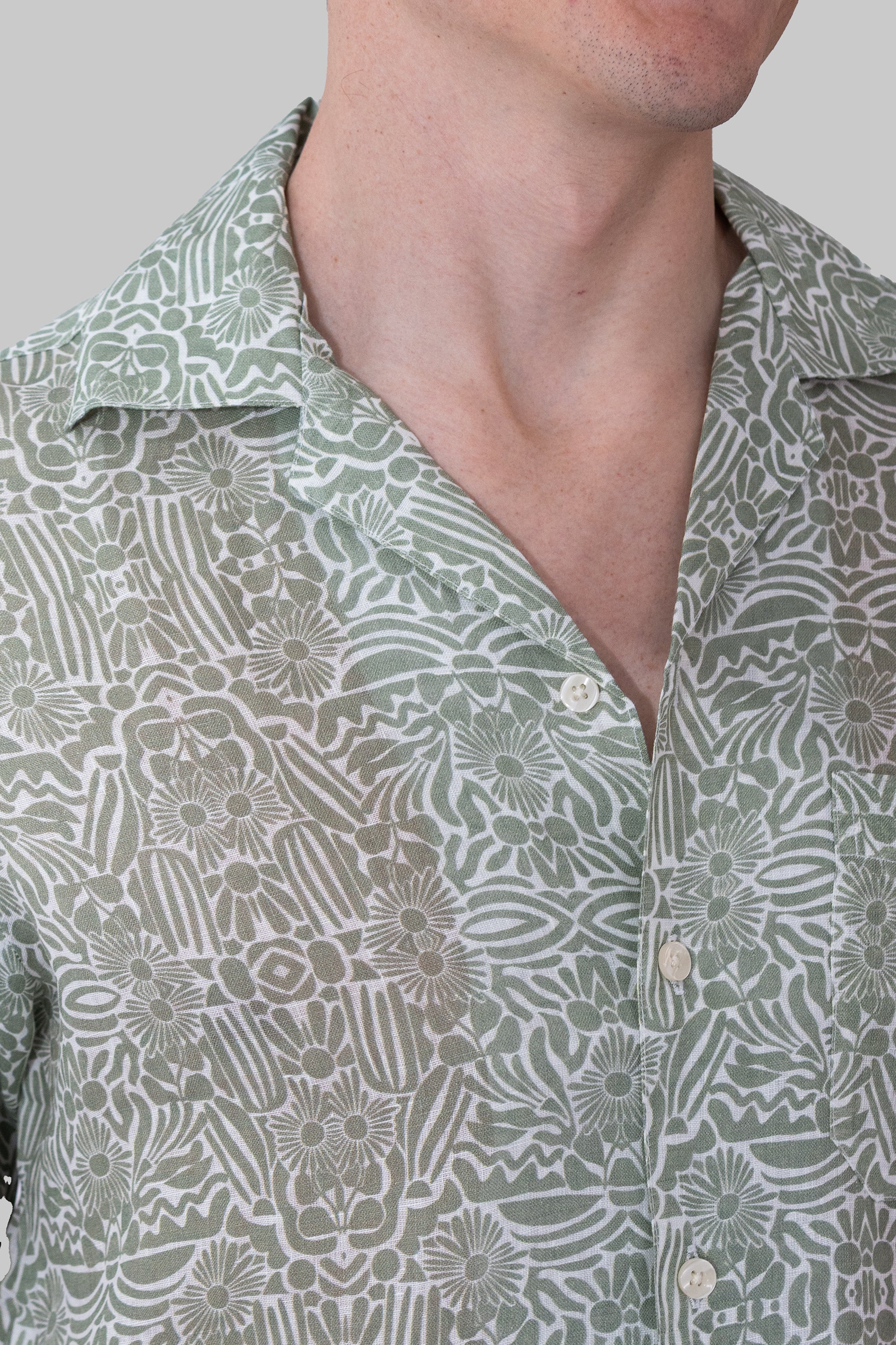 Camisas Cubanas Estampada Lavania