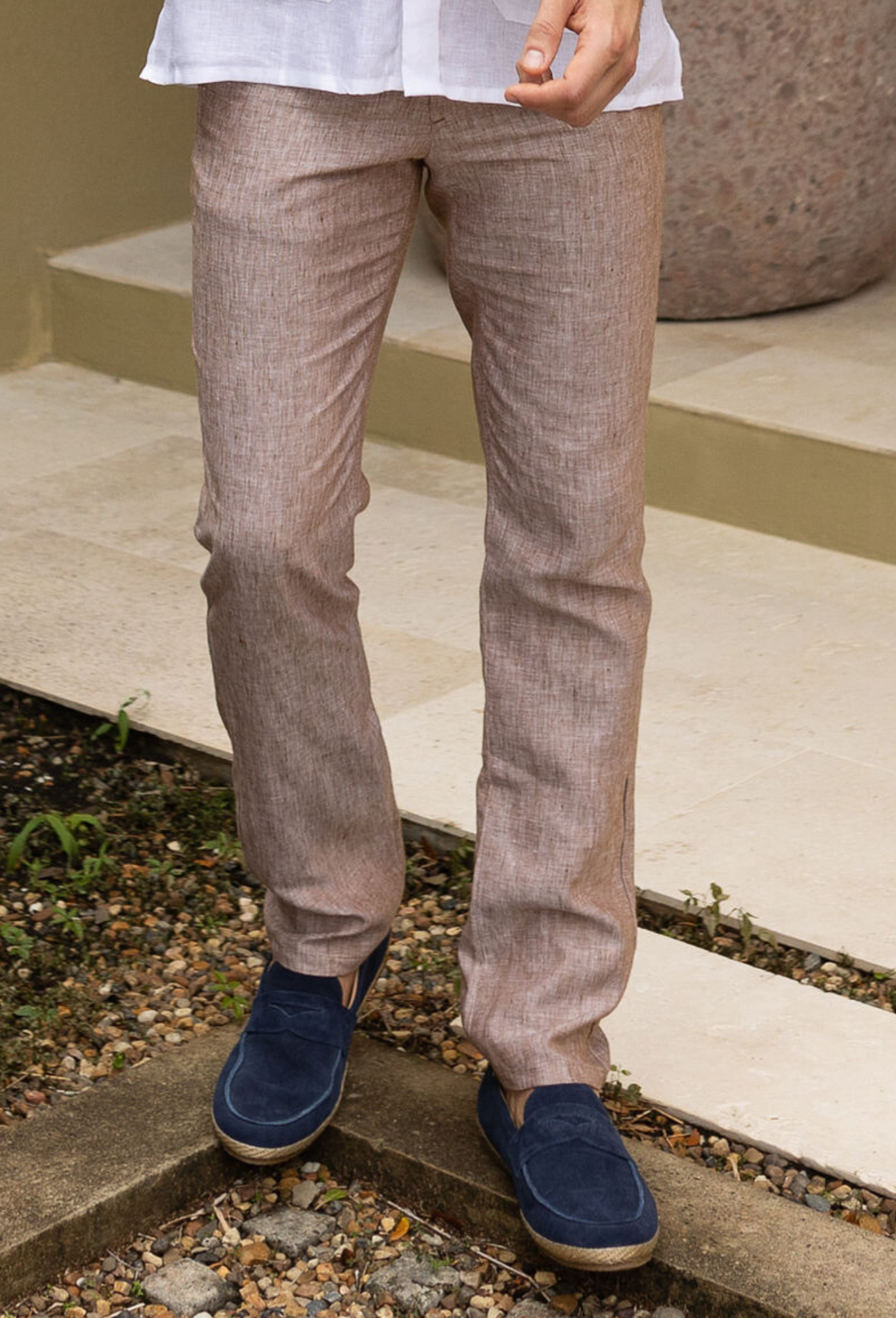 Pantalón 100% Lino Jaspe - European Flax