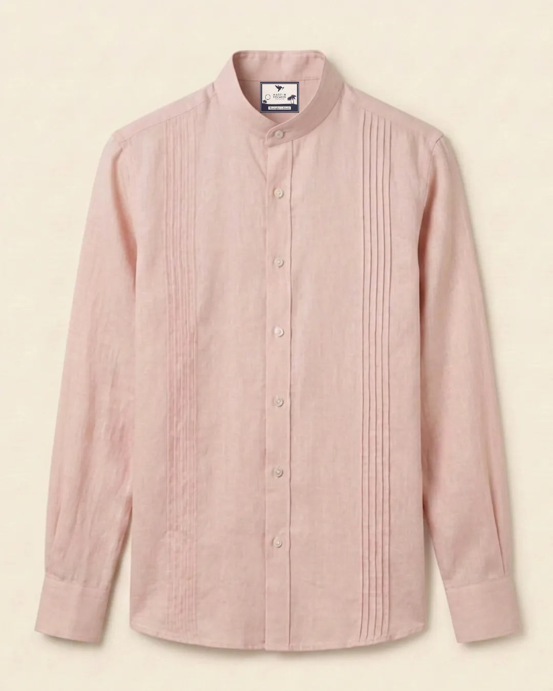 Guayabera 100% Lino Cuello Nerú