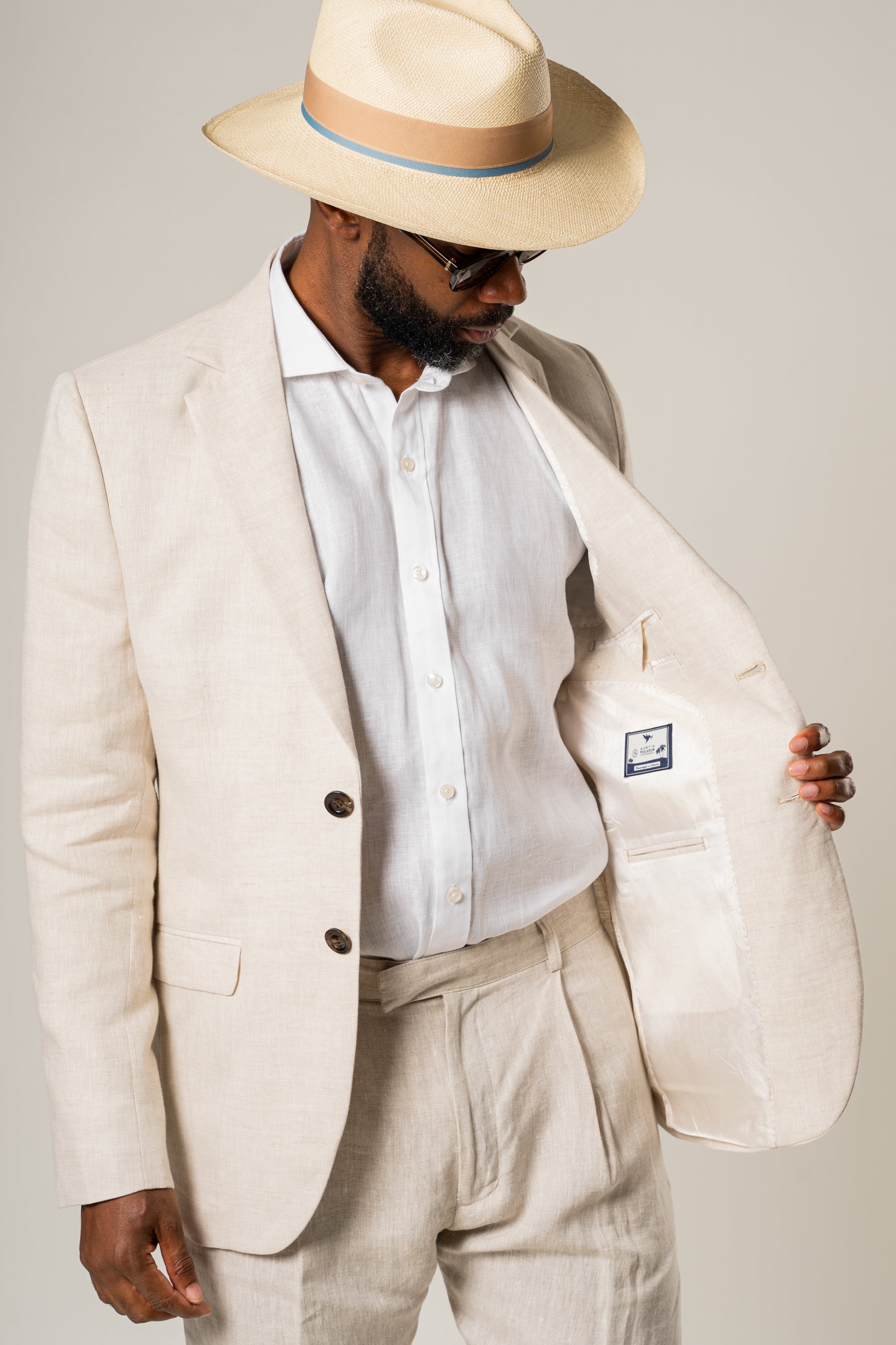 Blazer Negroni Natural 100% Lino