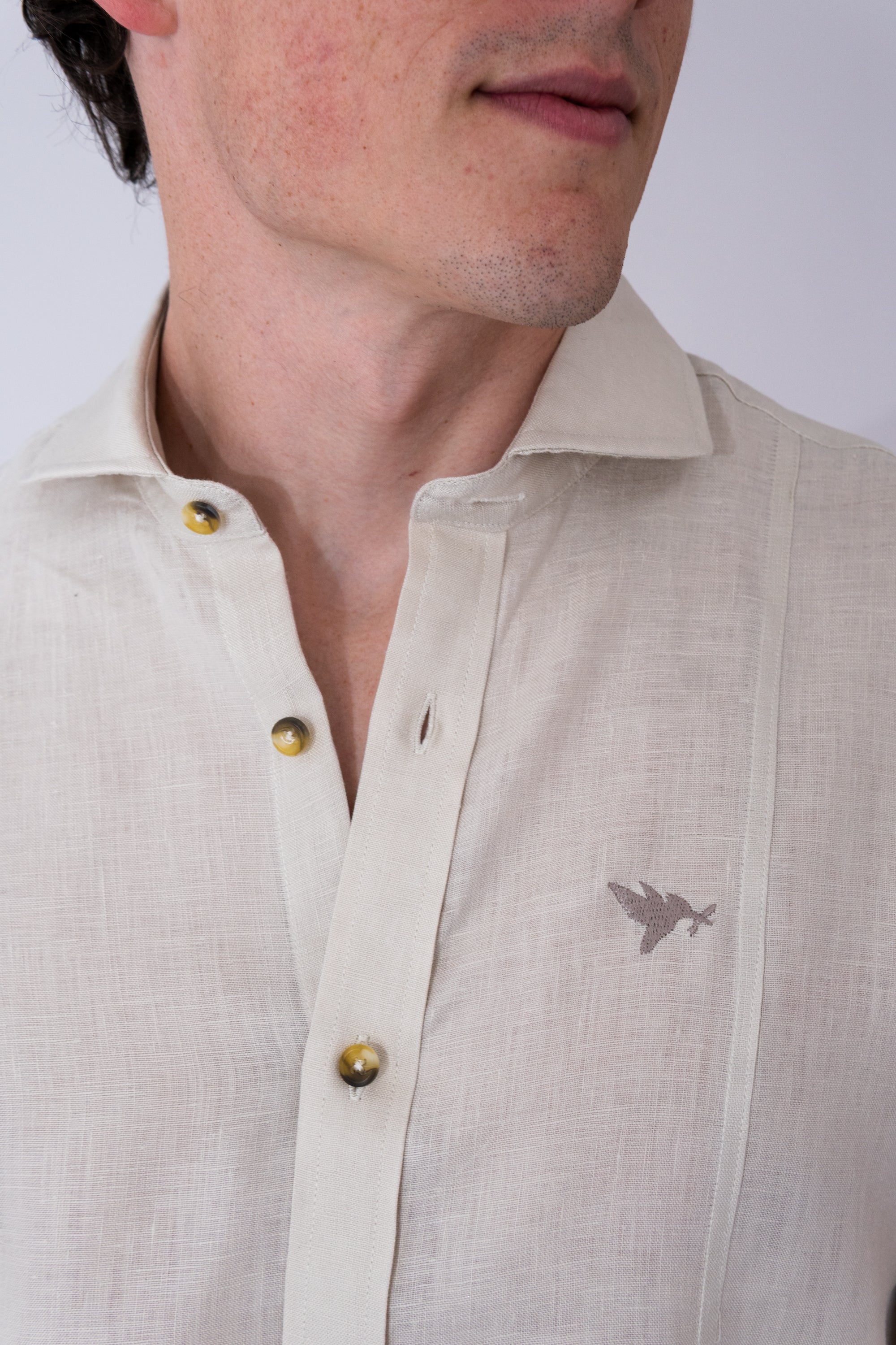 Camisas 100% Lino Cuello Italiano