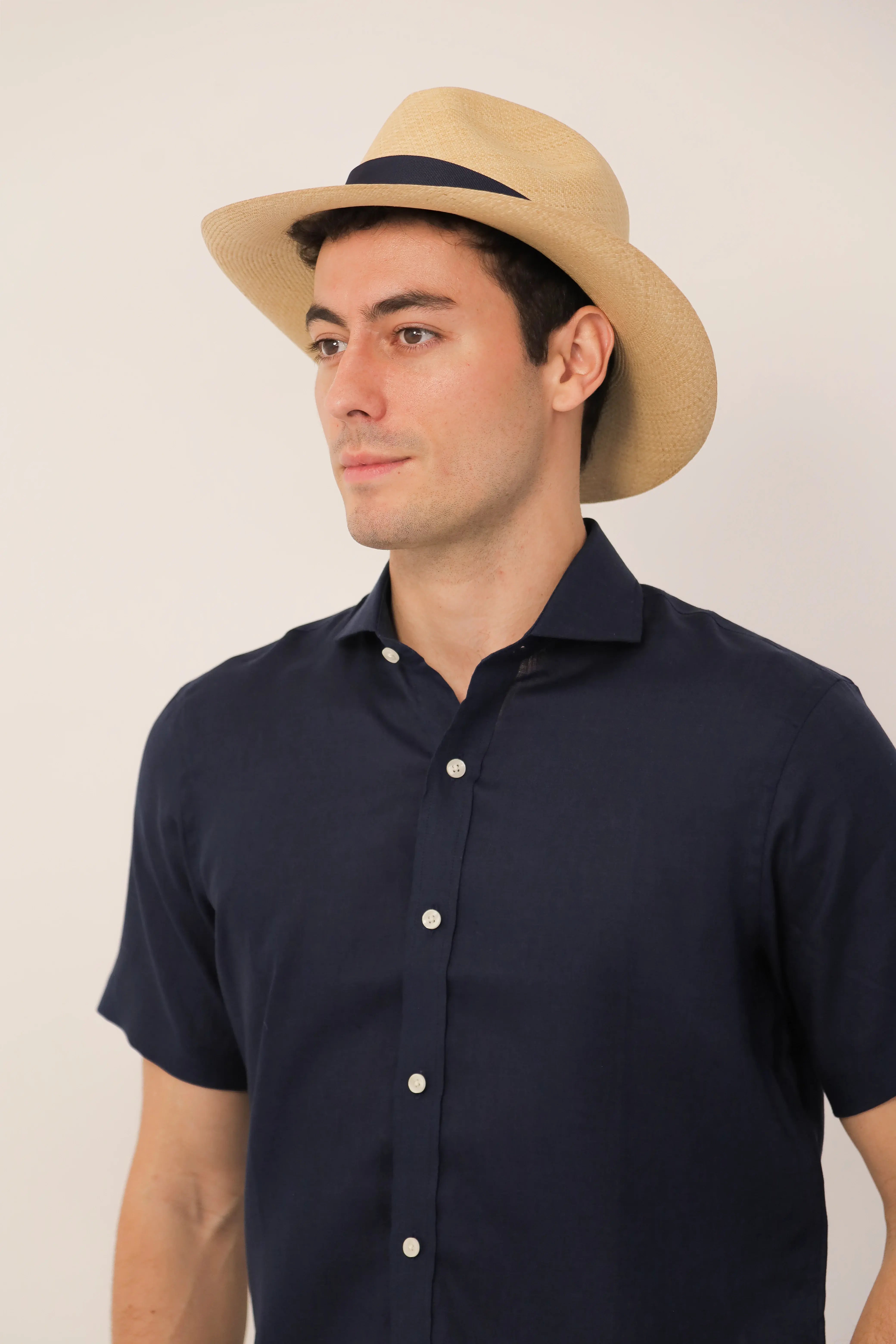 Camisas 100% Lino Cuello Francés Manga Corta- European Flax
