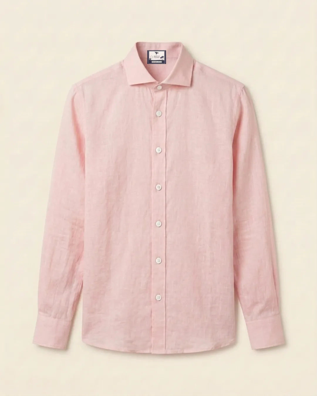 Camisas 100% Lino Cuello Francés