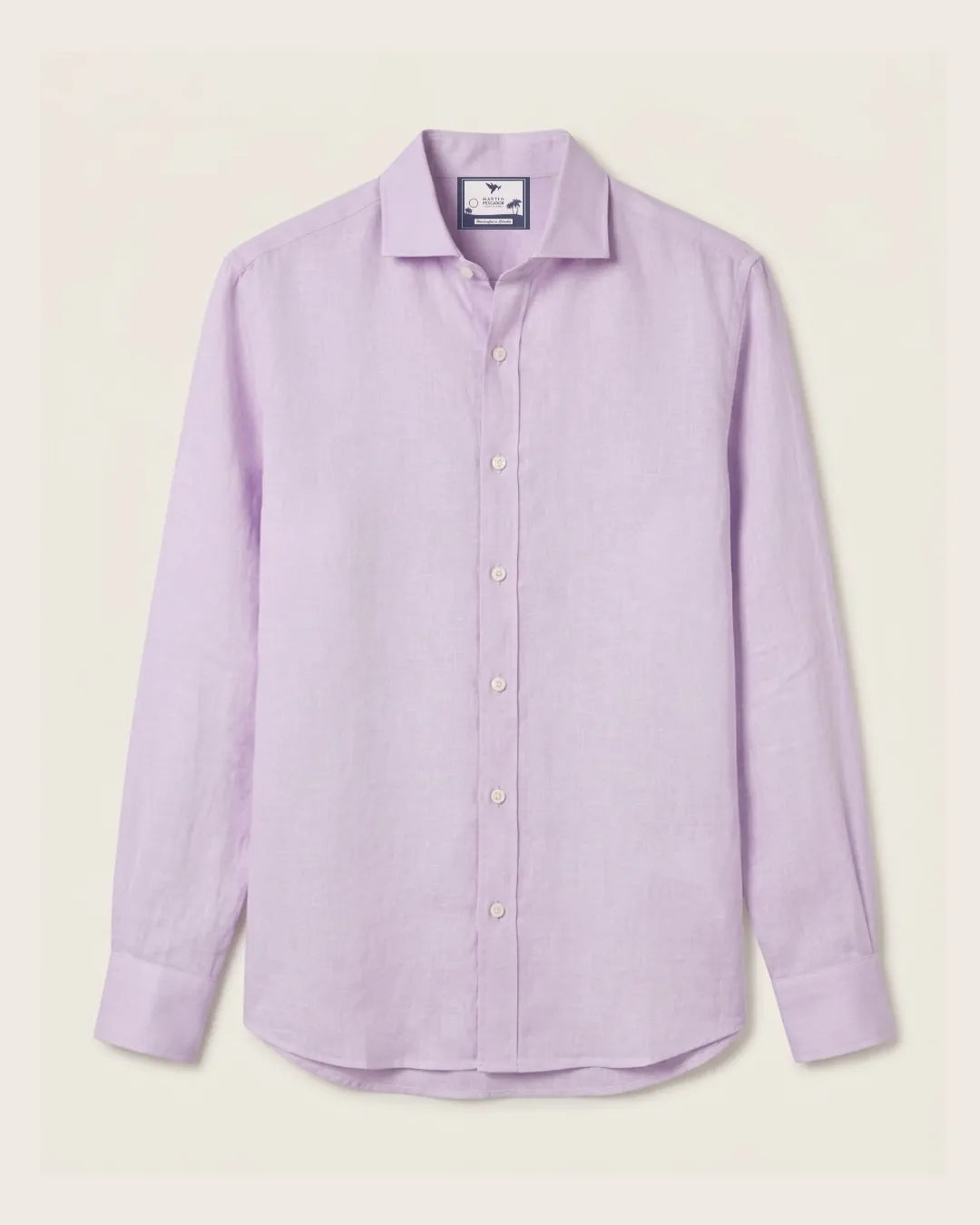 Camisas 100% Lino Cuello Francés