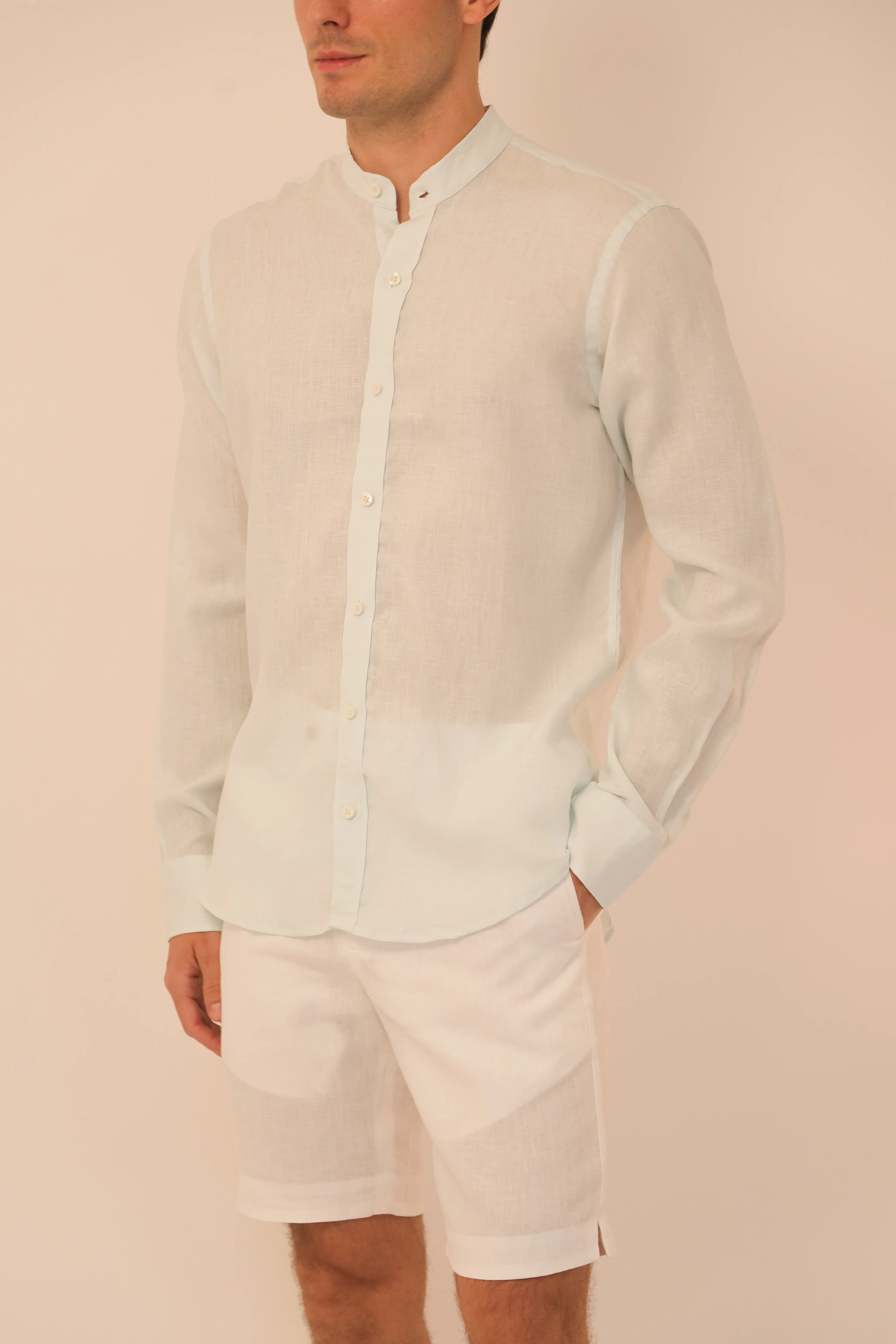 Camisas 100% Lino Cuello Nerú- European Flax