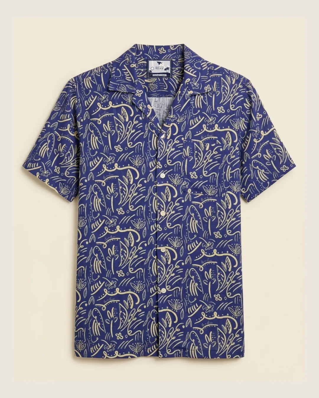 Camisas Cubanas Estampada Caribbean Wild Life
