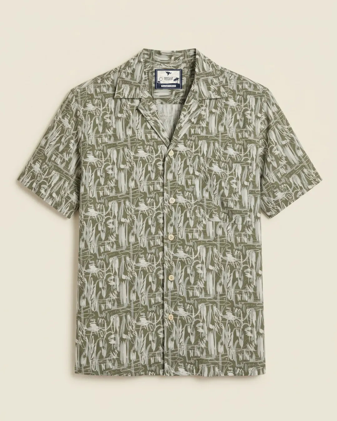 Camisas Cubanas Estampada Caribbean Wild Life
