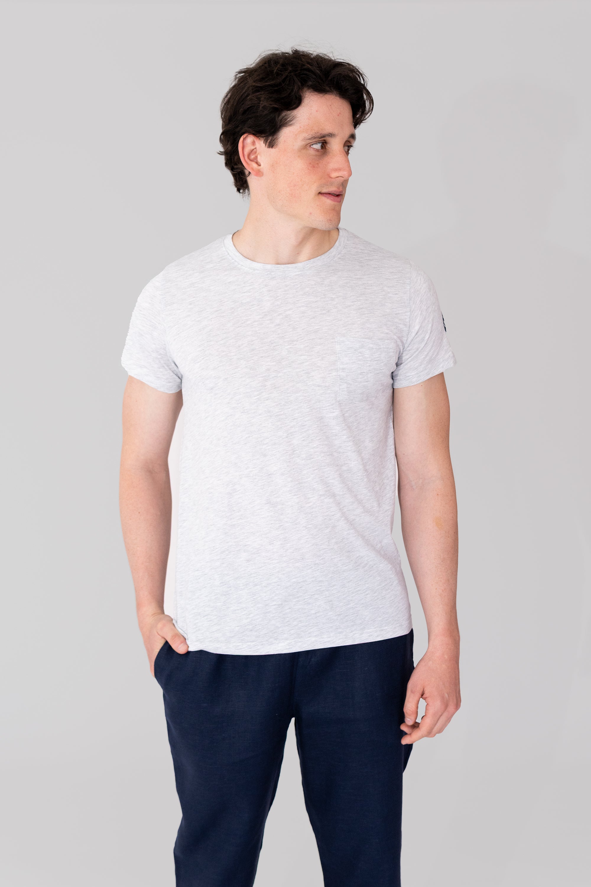 Camisetas 100% Algodón Con Bolsillo