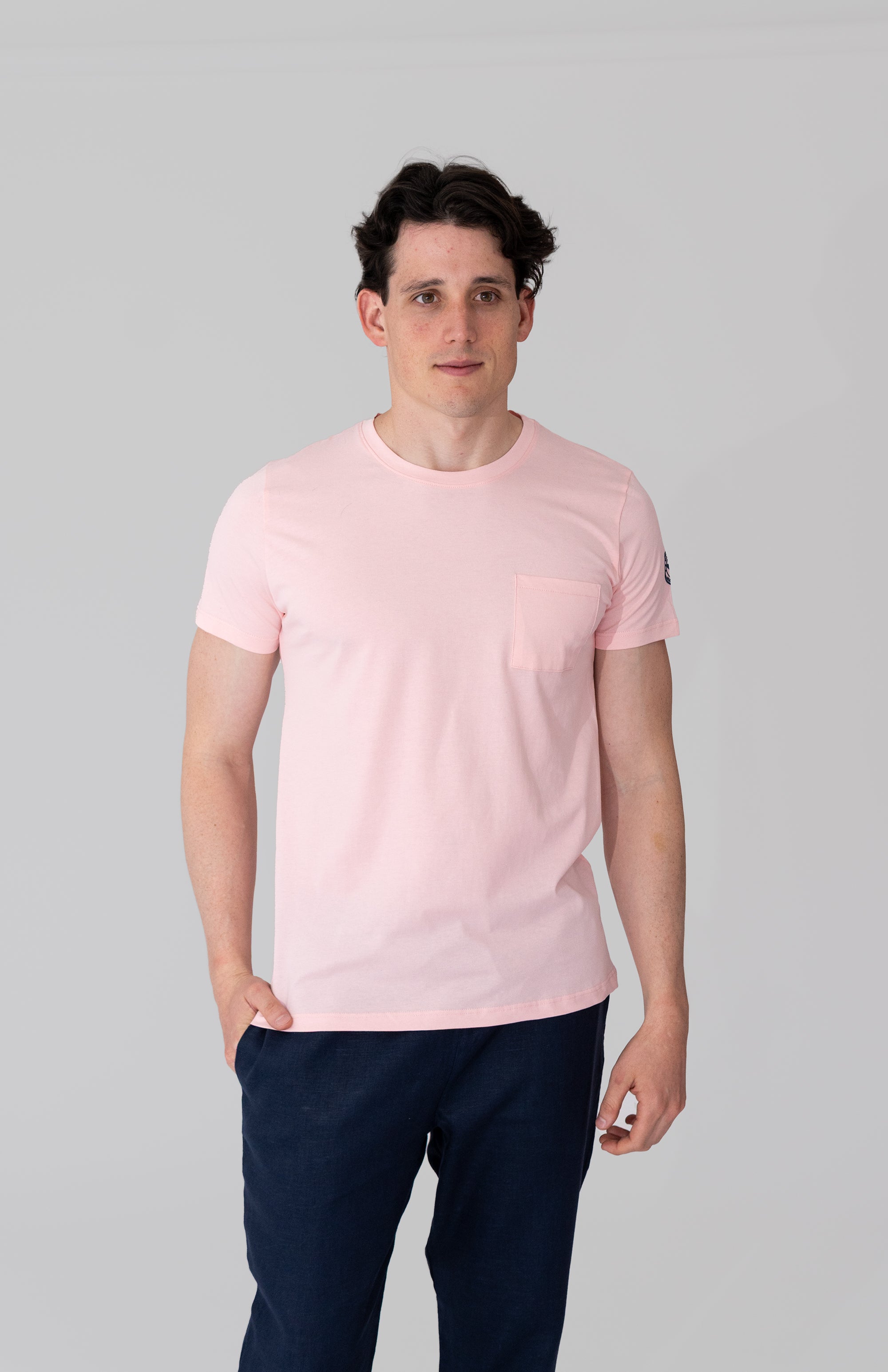 Camisetas 100% Algodón Con Bolsillo