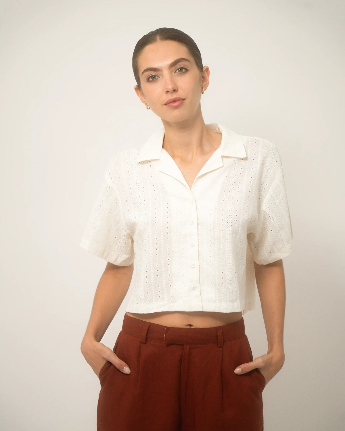 Cuban Shirt Women Algodón