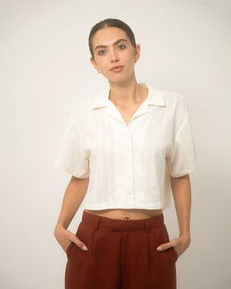 Cuban Shirt Women Algodón