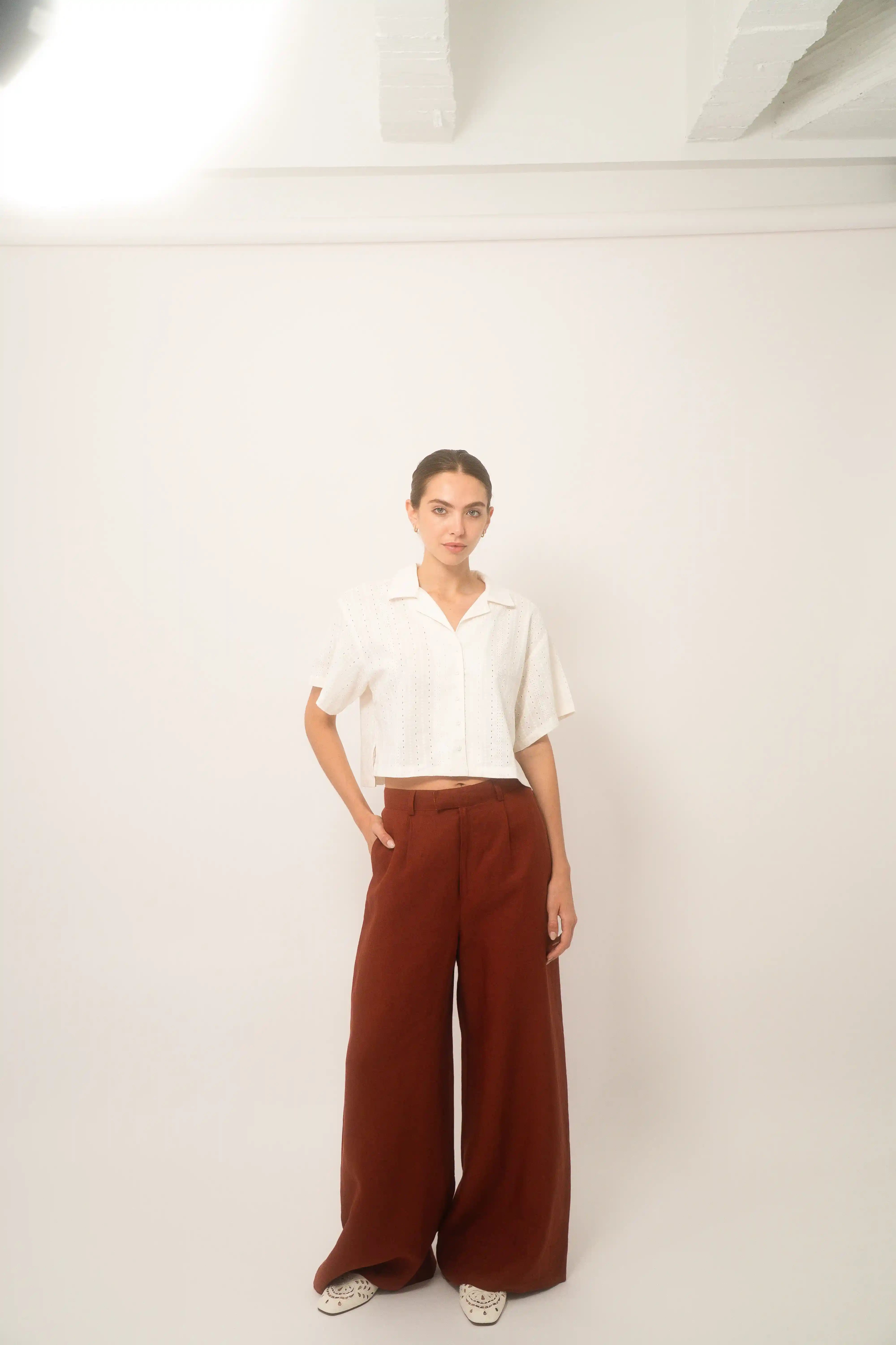 Cuban Shirt Women Algodón