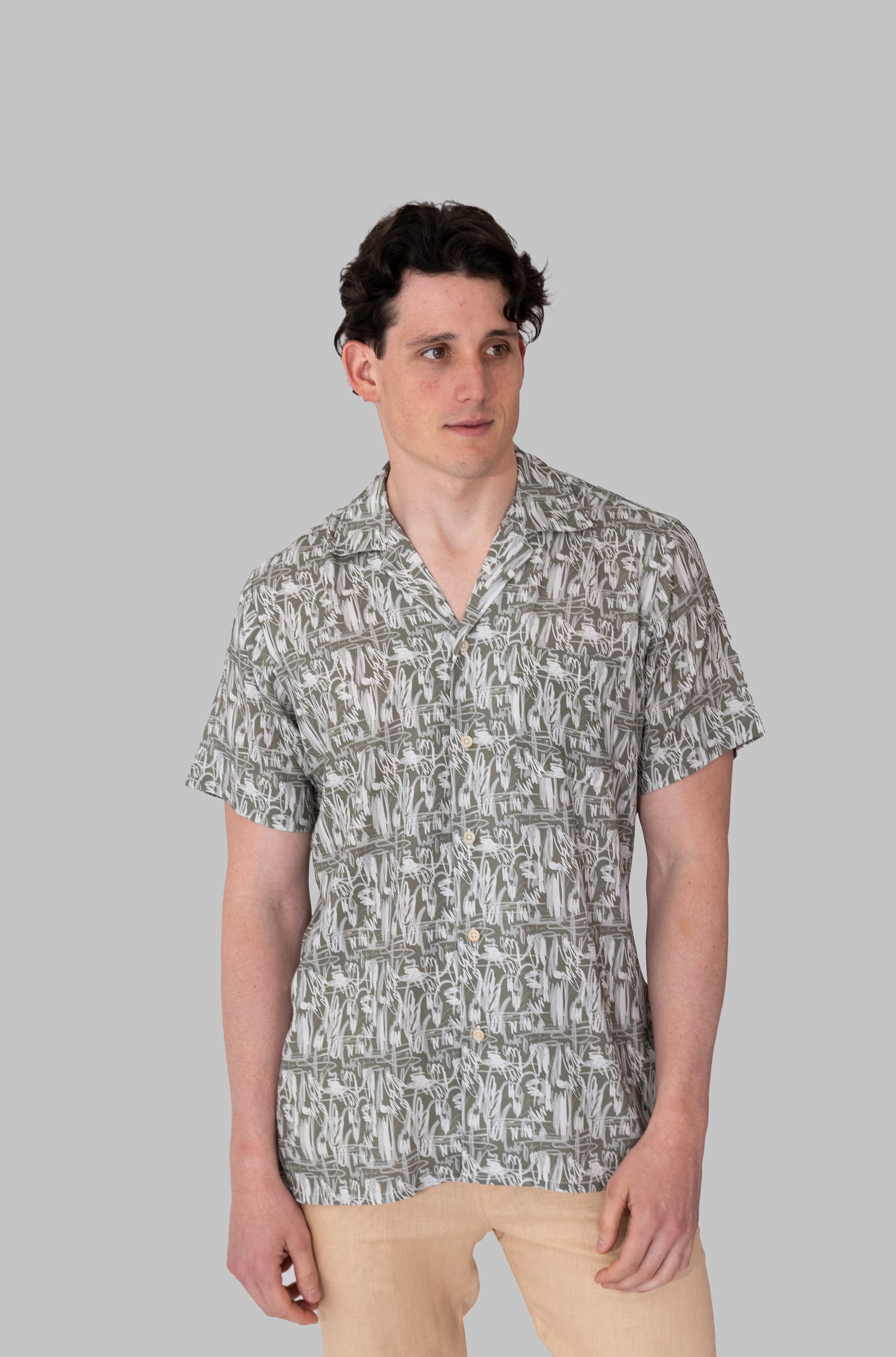 Camisas Cubanas Estampada Caribbean Wild Life