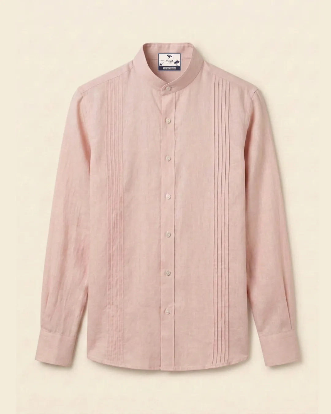 Guayabera 100% Lino Cuello Nerú