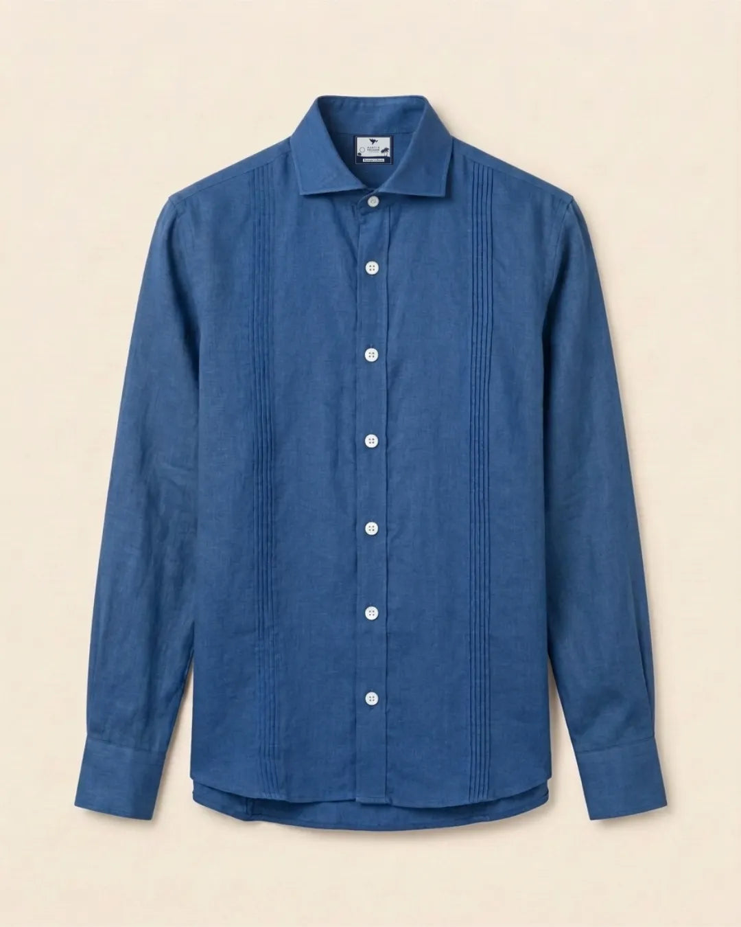 Guayabera 100% Lino Cuello Francés