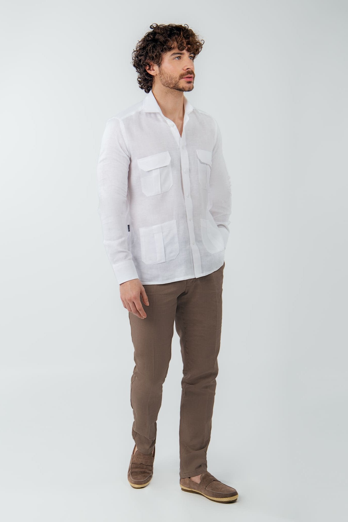 Guayabera Con Bolsillos