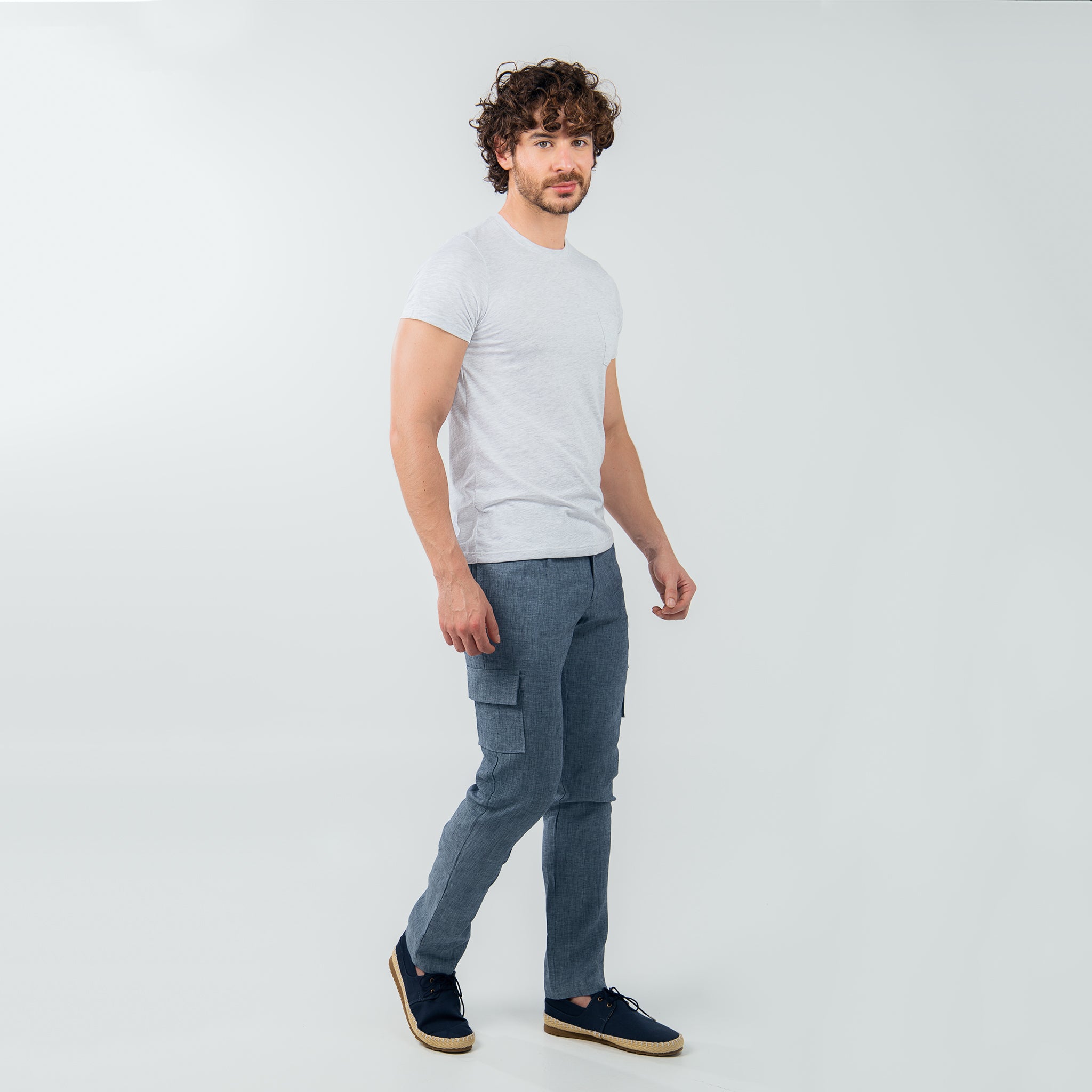 Pantalón Cargo 100% Lino - European Flax