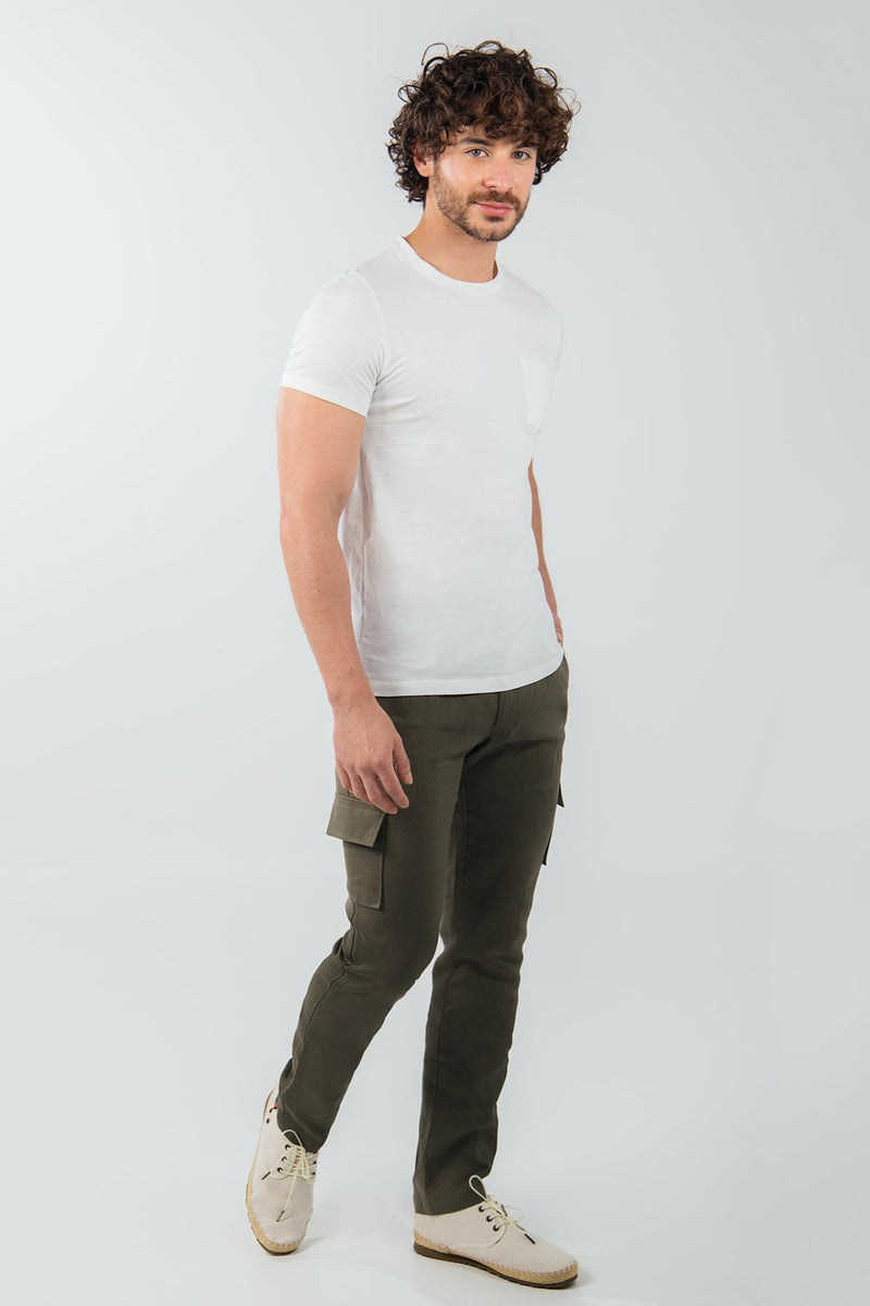 Pantalón Cargo 100% Lino - European Flax