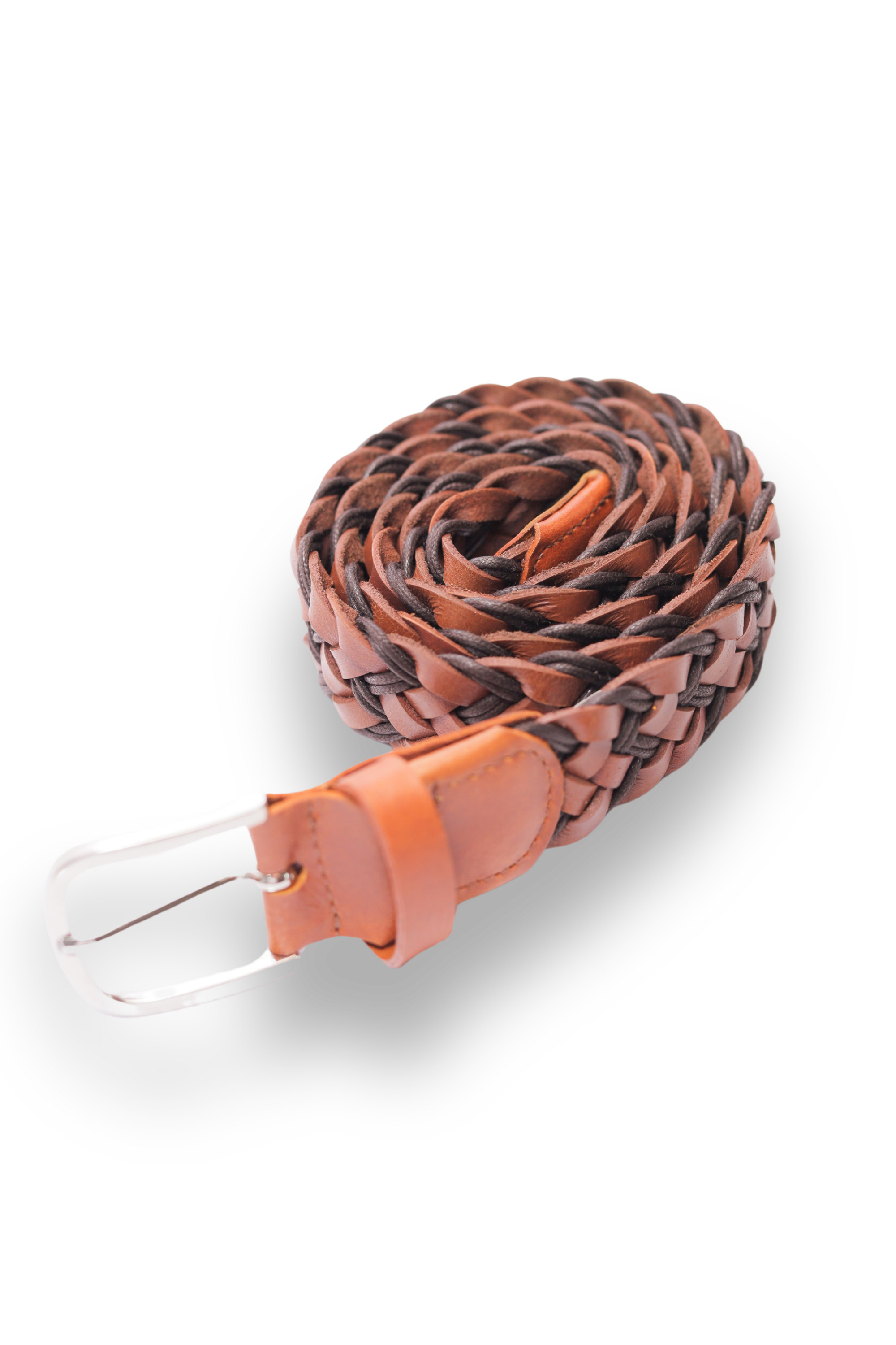 Cinturón 100% en Cuero Double Braid Belt