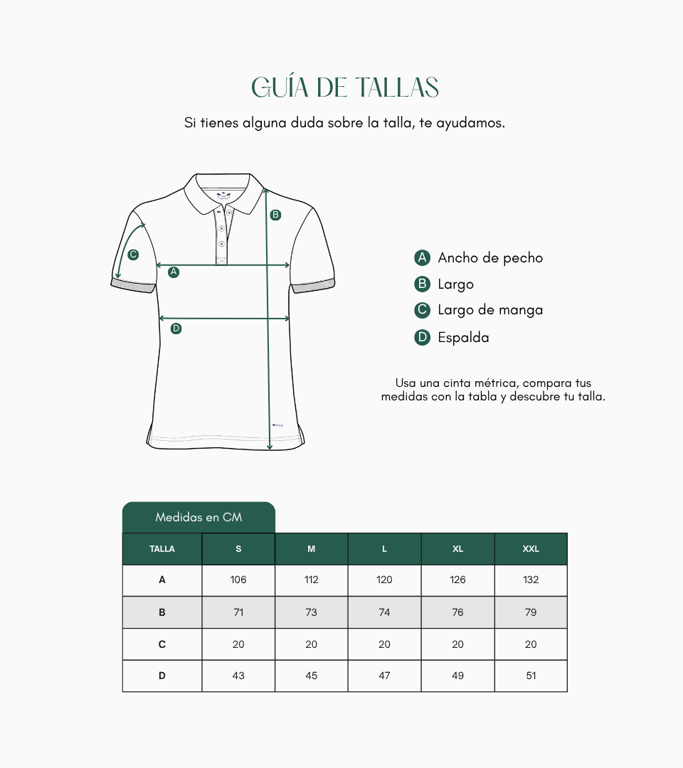 Guía de tallas