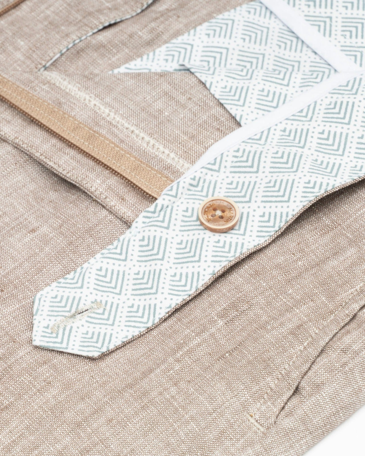 Pantalón Con Prenses 100% Lino - European Flax