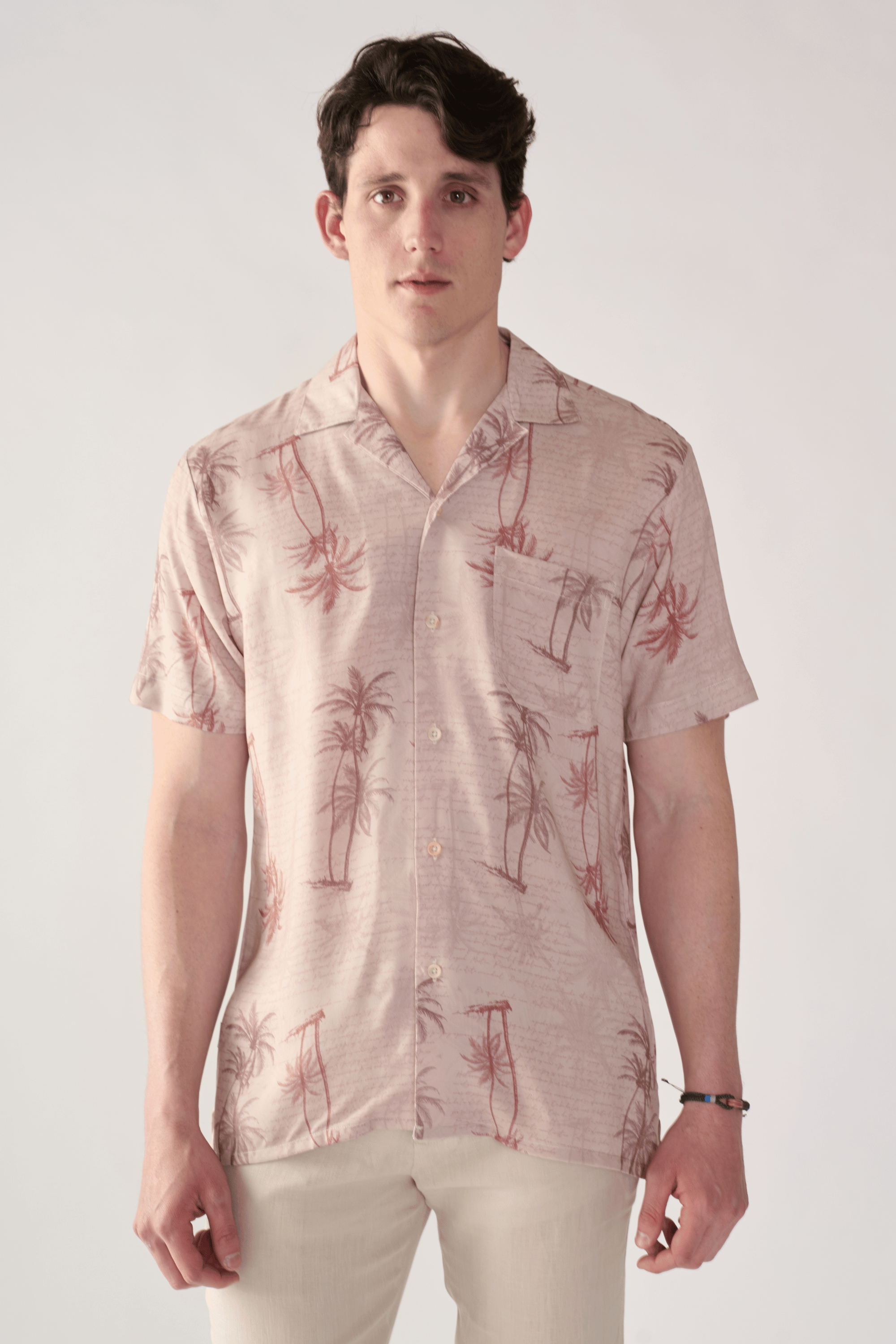 Camisas Cubanas Estampada Story Palms