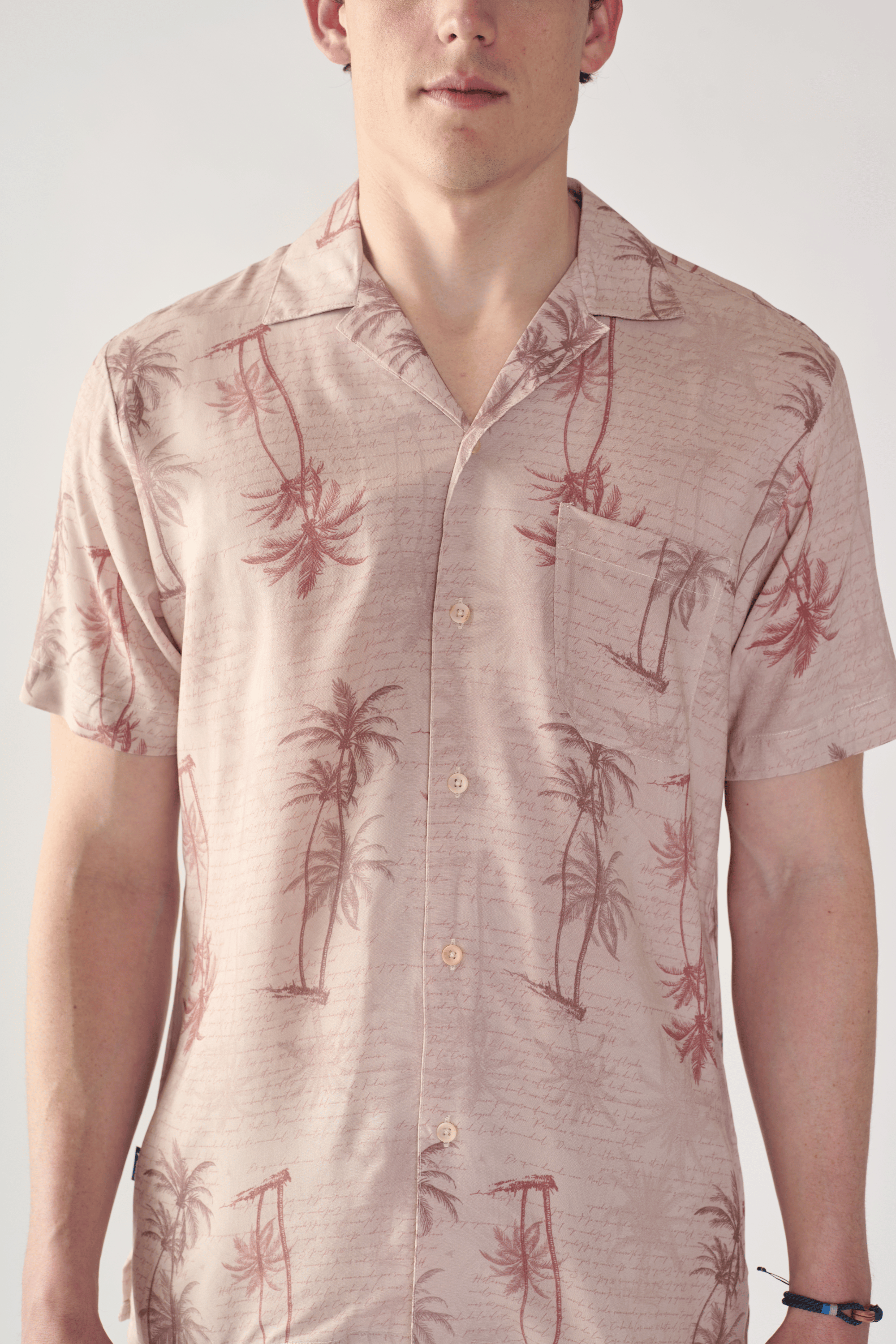 Camisas Cubanas Estampada Story Palms