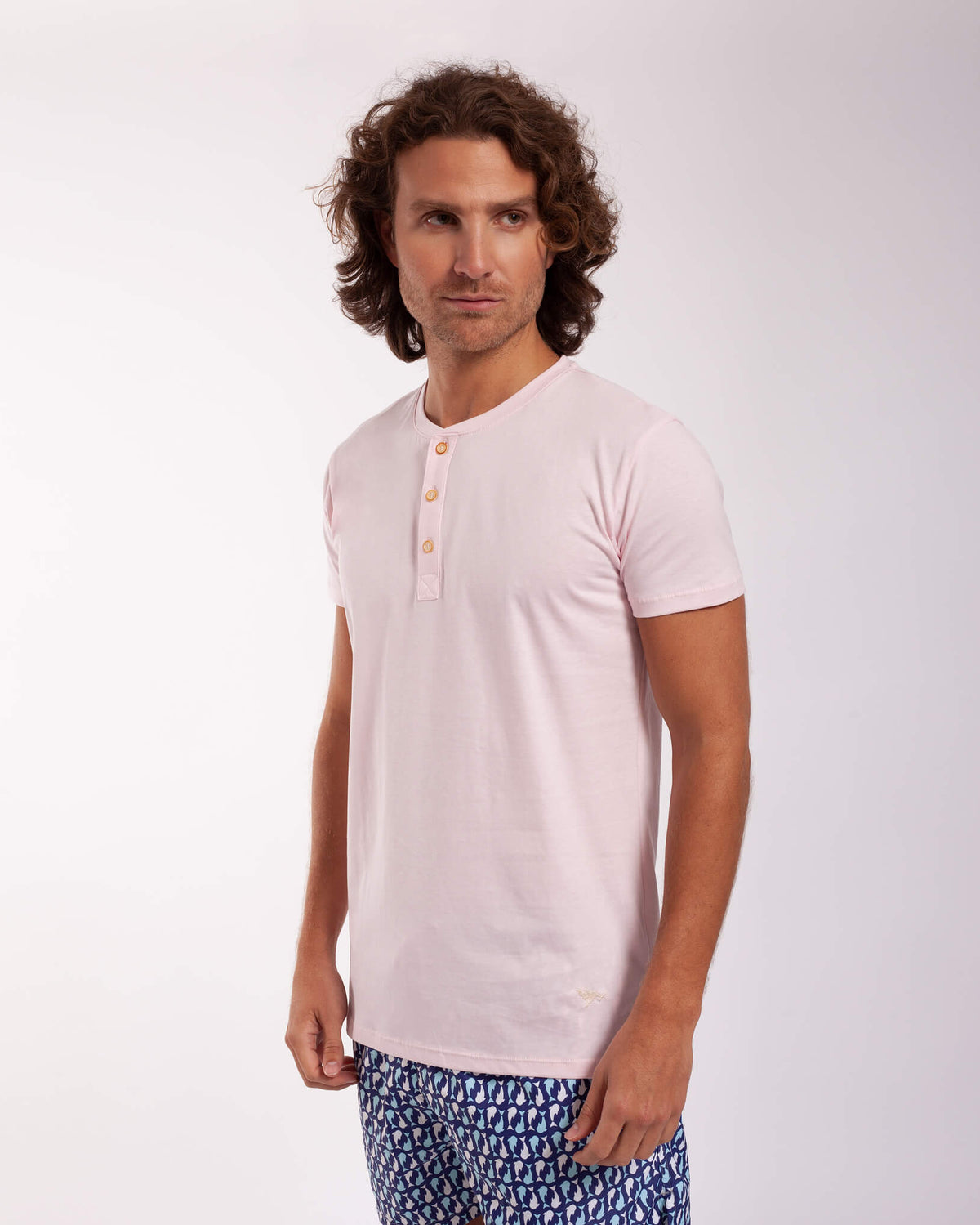 Henleys 100% Algodón Manga Corta